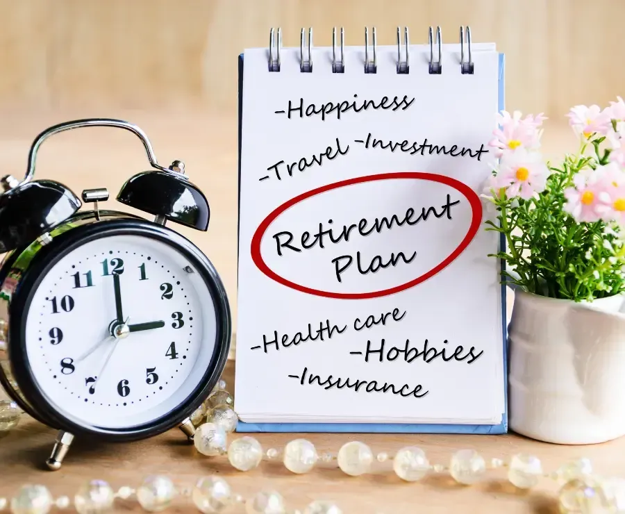 Retirement plan concept.