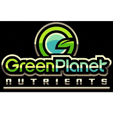 The green planet nutrients logo is on a black background.