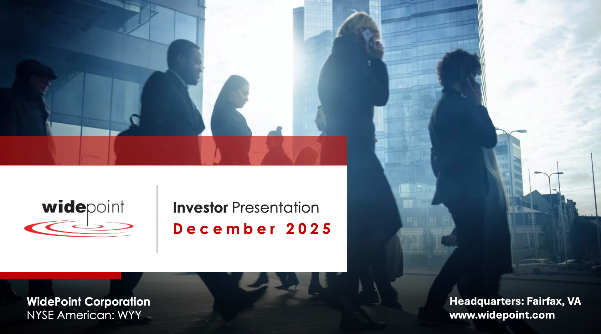 Investor Relations | WidePoint Corporation