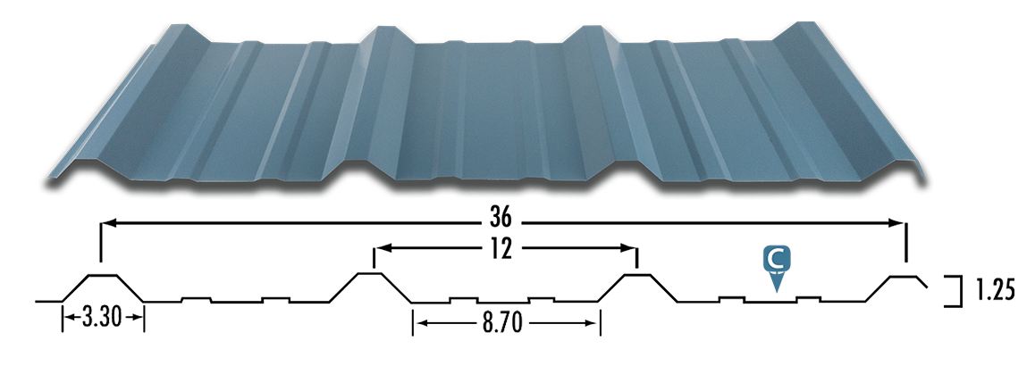 Diamond Rib Metal Panel