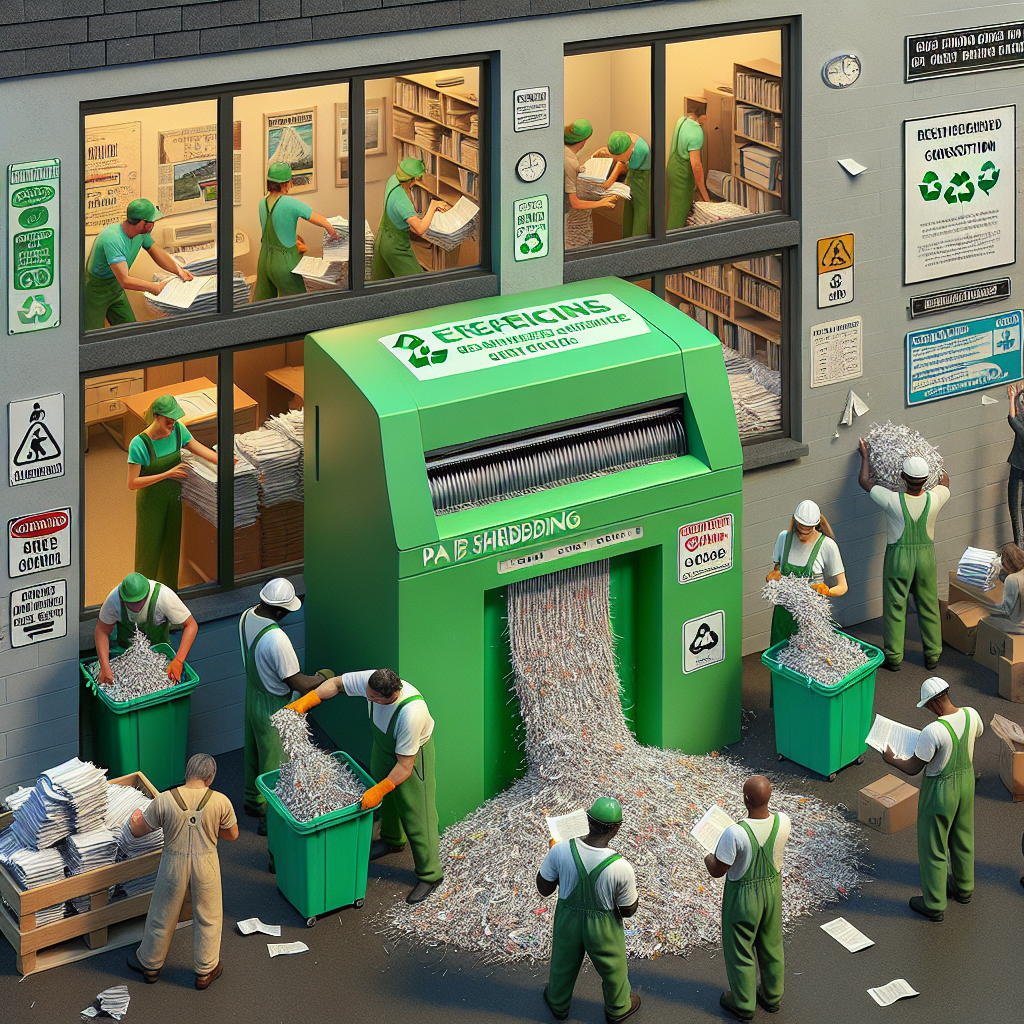 Eco-friendly paper shredding machine