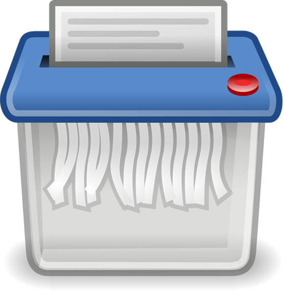 Image of portable small office shredder.