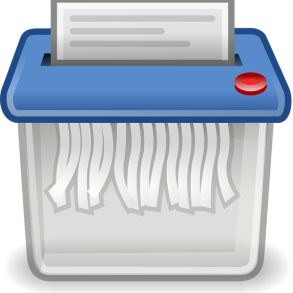 Image of portable paper shredding machine