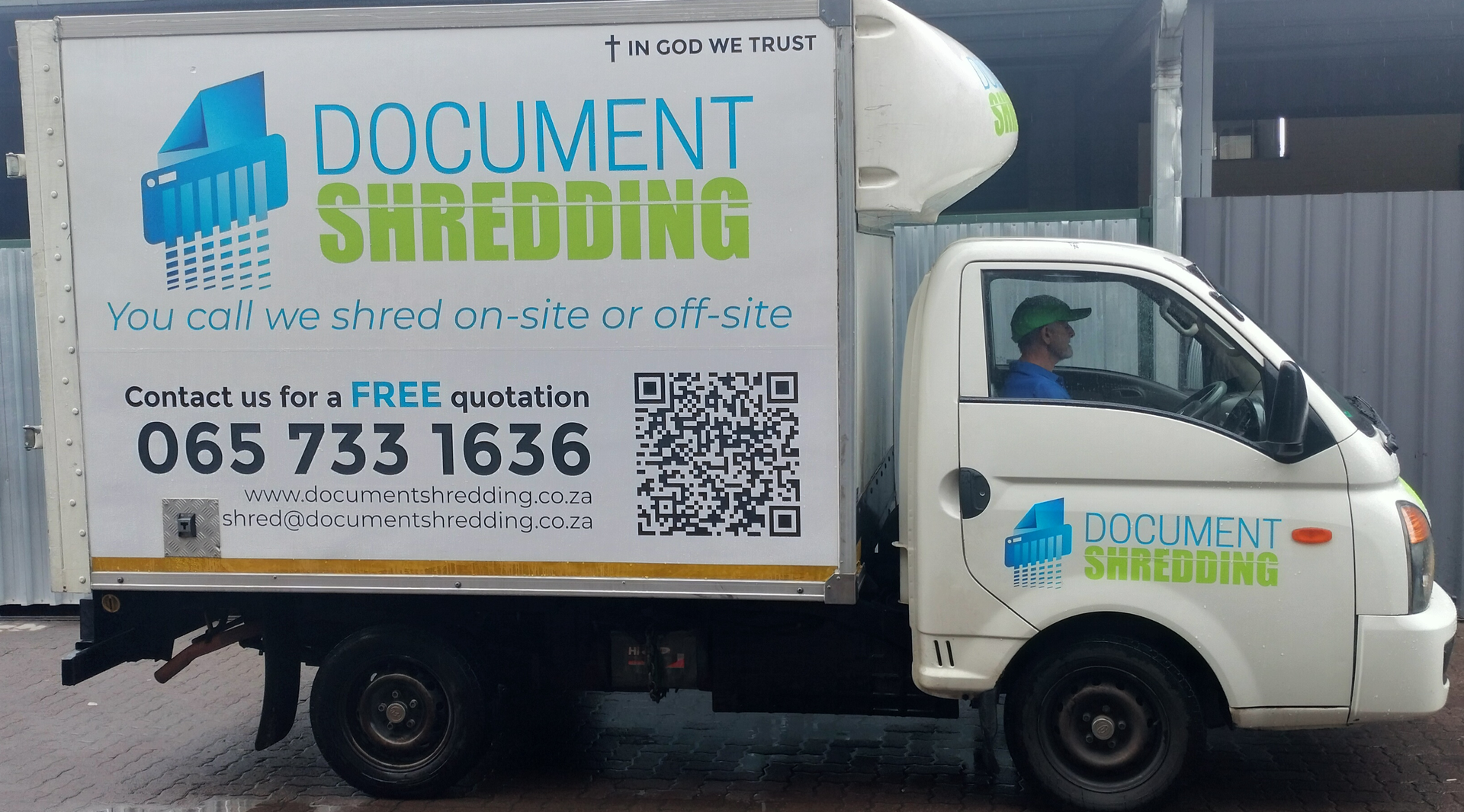 Confidential documents collected by Documentshredding truck