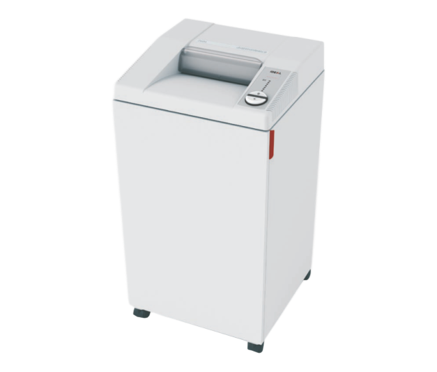 Ideal 3104 paper shredder from Documentshredding in Johannesburg with feed slot and control panel.