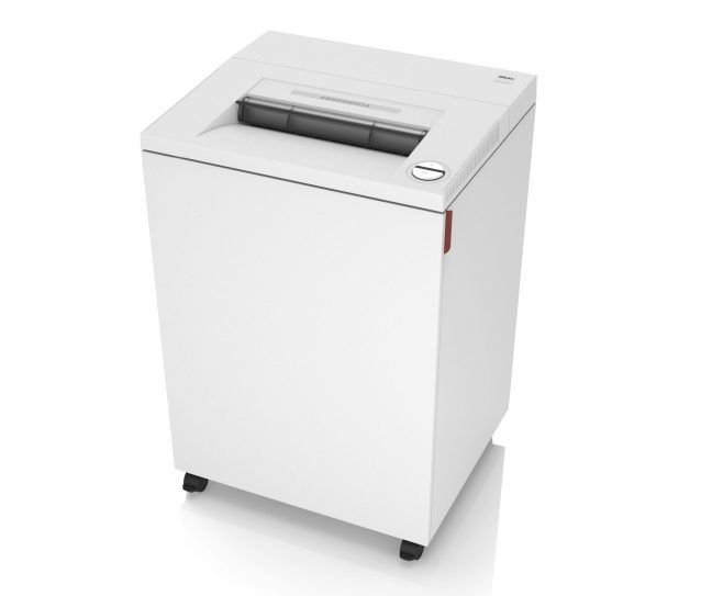 Ideal 4003 paper shredder from Documentshredding in Pretoria with top feed, on wheels.