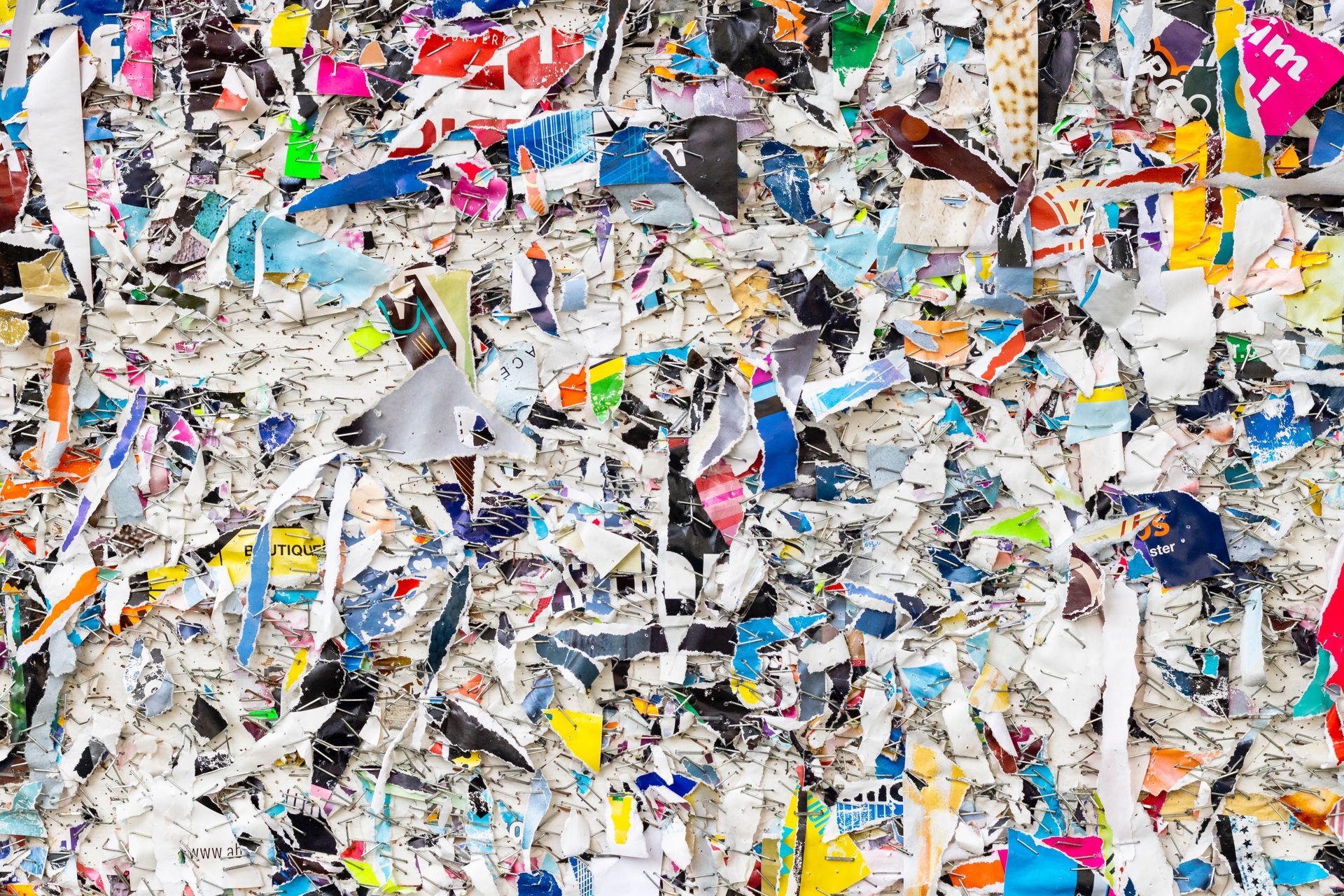 Image of large quantity of shredded paper collected from a small business in Pretoria East by Documentshredding.