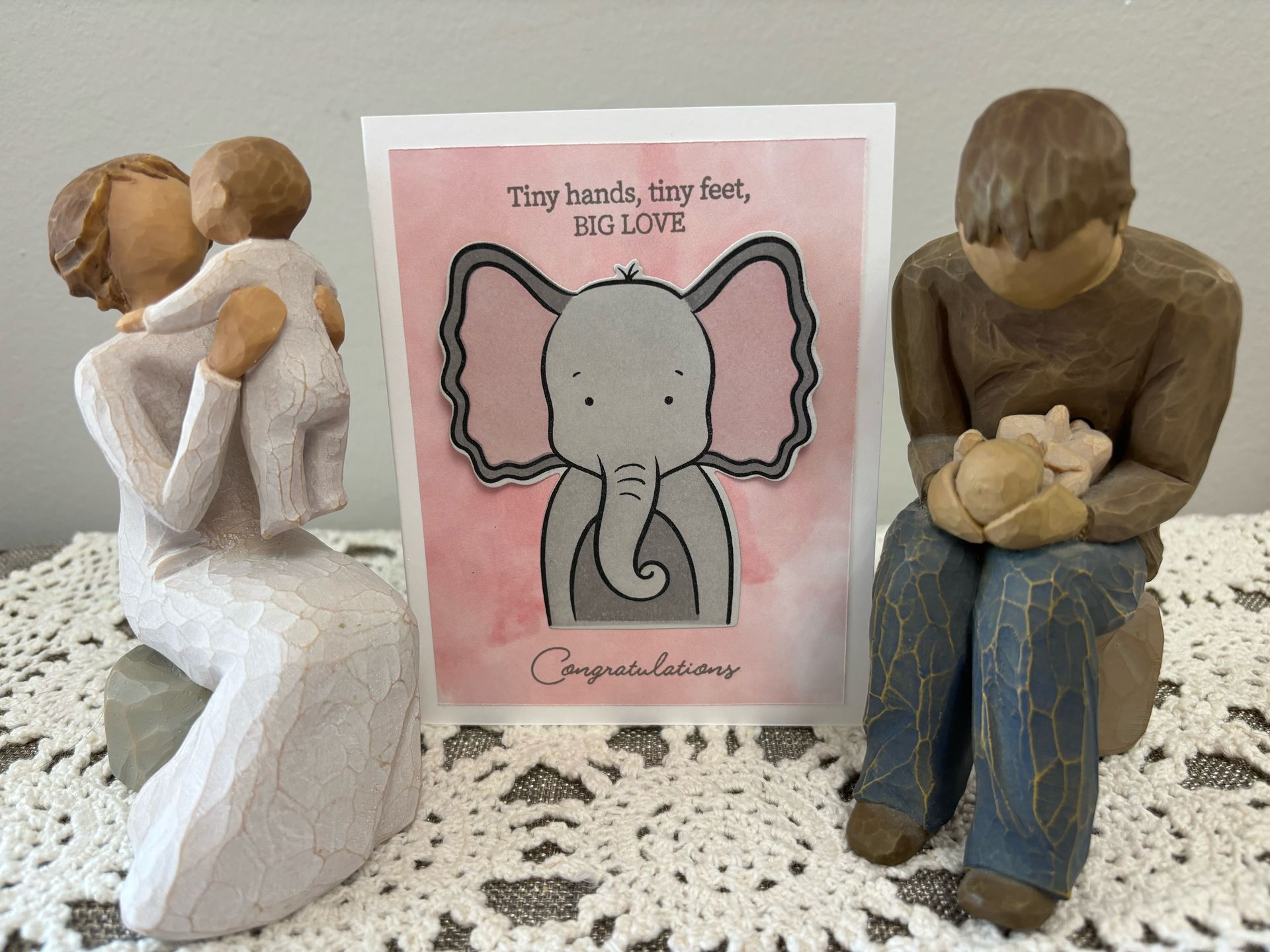 Baby congratulations card by Color Art by Nappy