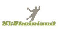 Ein Logo für Rheinland mit der Silhouette eines Handballspielers