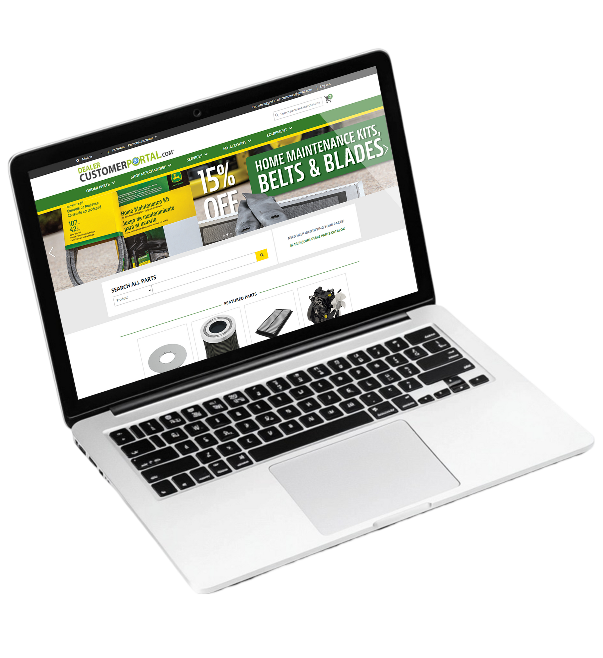 A laptop computer is open to a website on the screen.