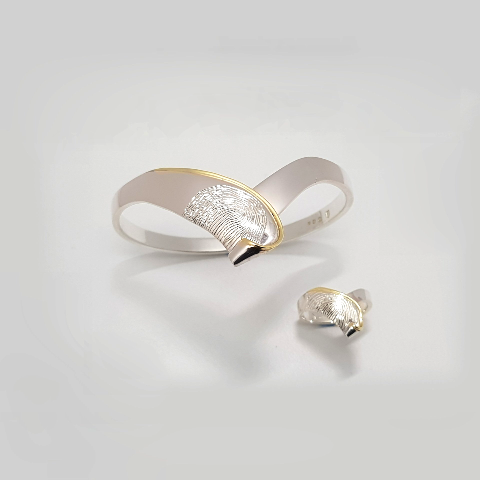 Nol sierdaen set ring armband vinegrafdruk