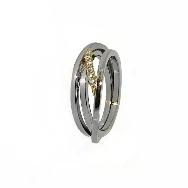 Ring witgoud briljant goud ringen handgemaakt goudsmid