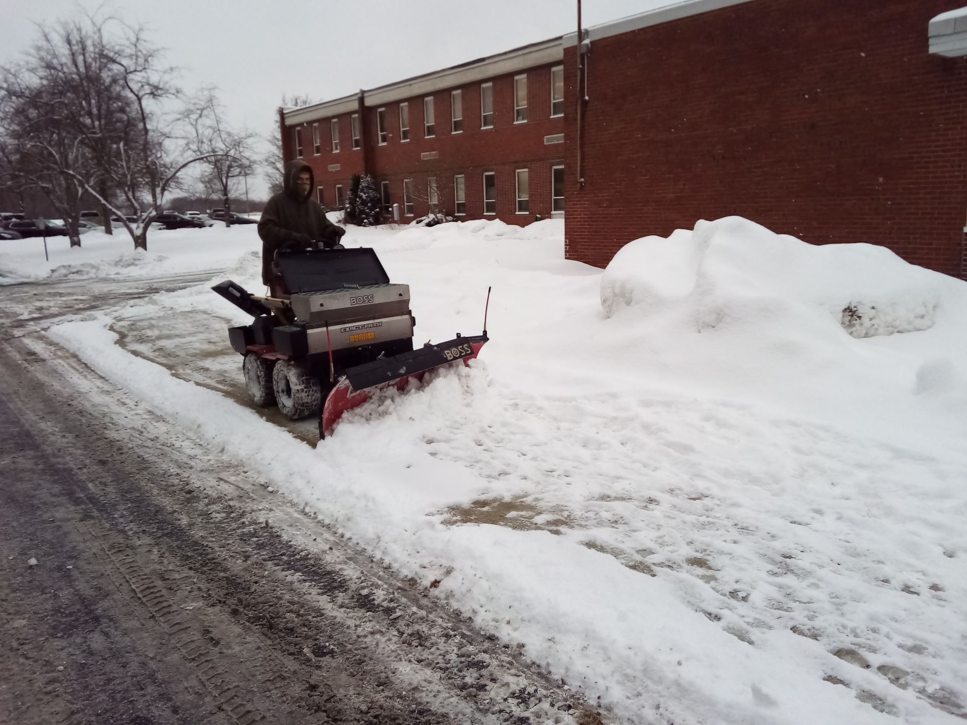 Snow plowing