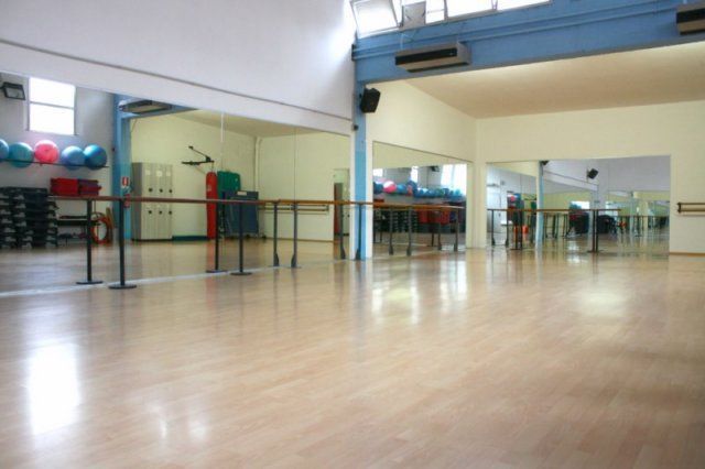 Sala corsi per corsi di ginnastica