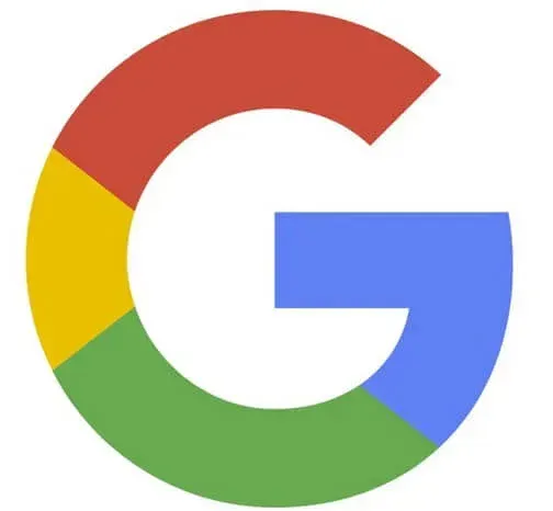 Multicolored Google “G” logo in red, yellow, green, and blue