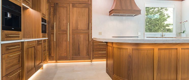 kitchen with lights