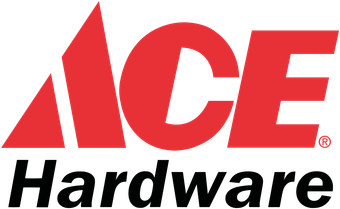 ACE Hardware logo in red and black on a white background