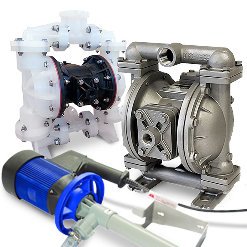 Plastic & Metal Air Operated Double Diaphragm Pump Models