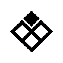 A black, diamond-shaped geometric logo consisting of four smaller diamond outlines arranged to form a larger diamond.