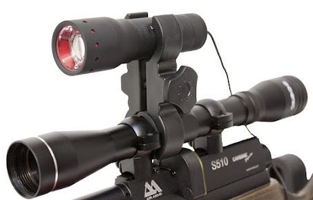 Close-up of a Mounted Scope and Rangefinder on a Rifle — Mackay Shooters Supplies in Paget, QLD
