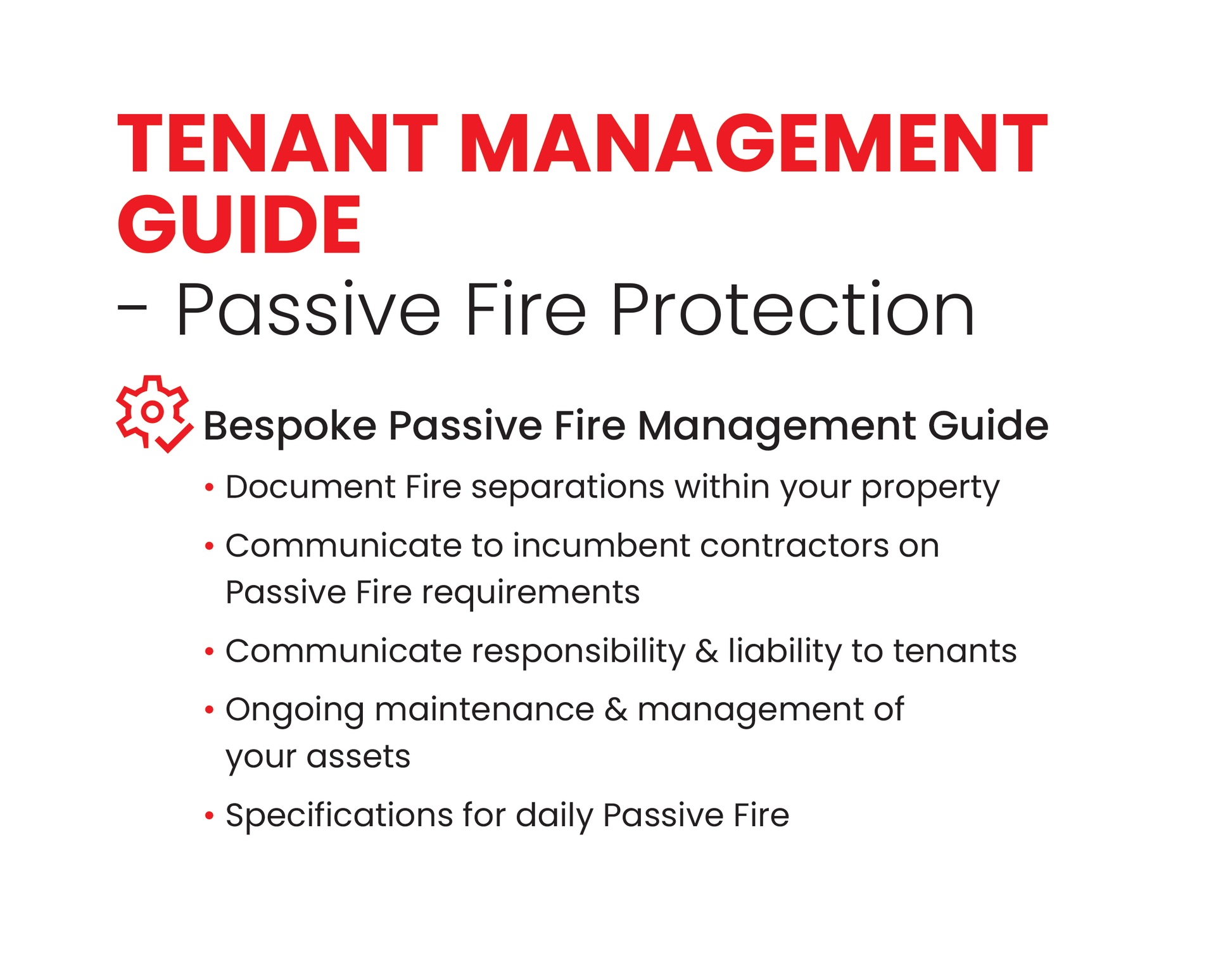 Tenant Management Passive Fire Protection