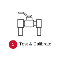 Step 5: Test & Calibrate with a pump icon