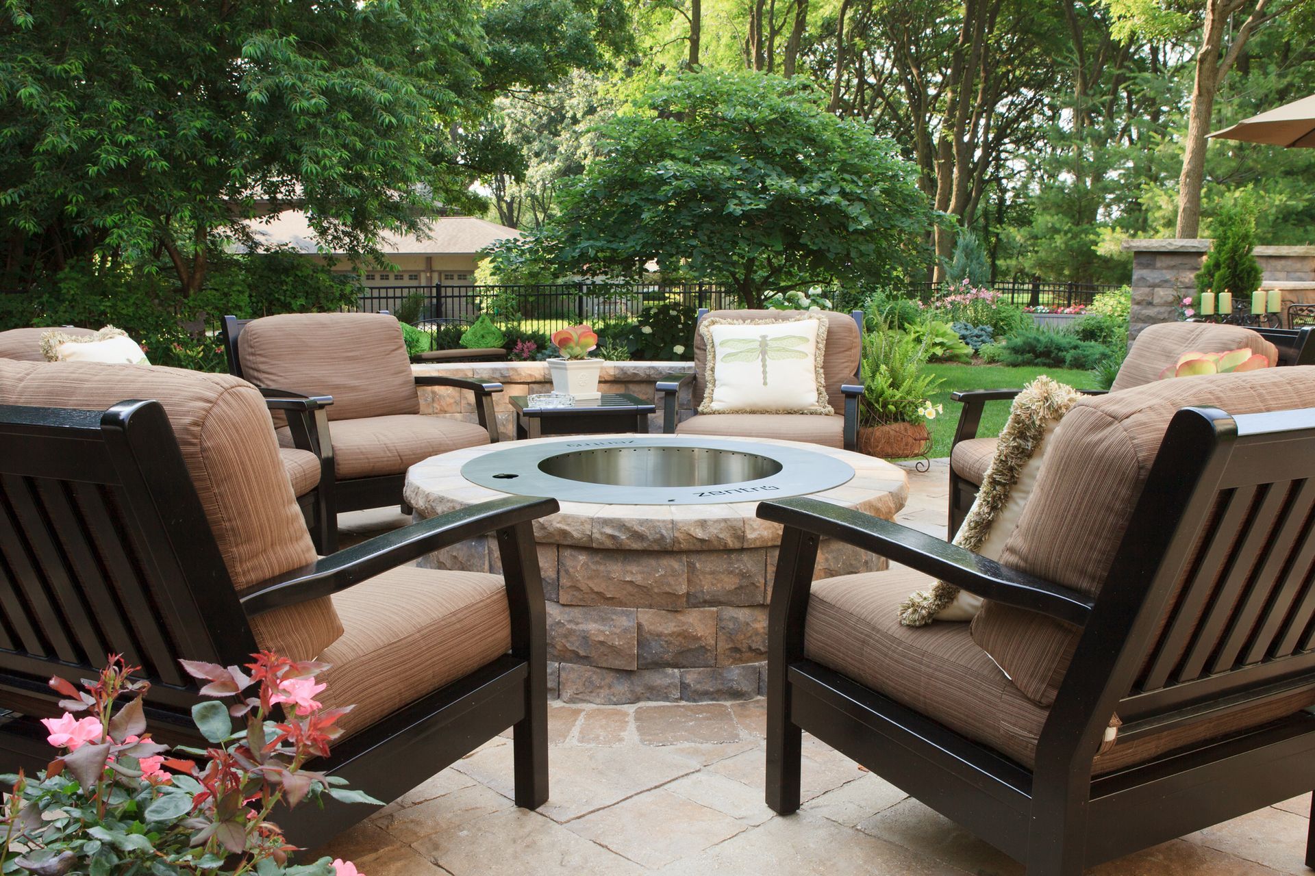Stone Fireplace