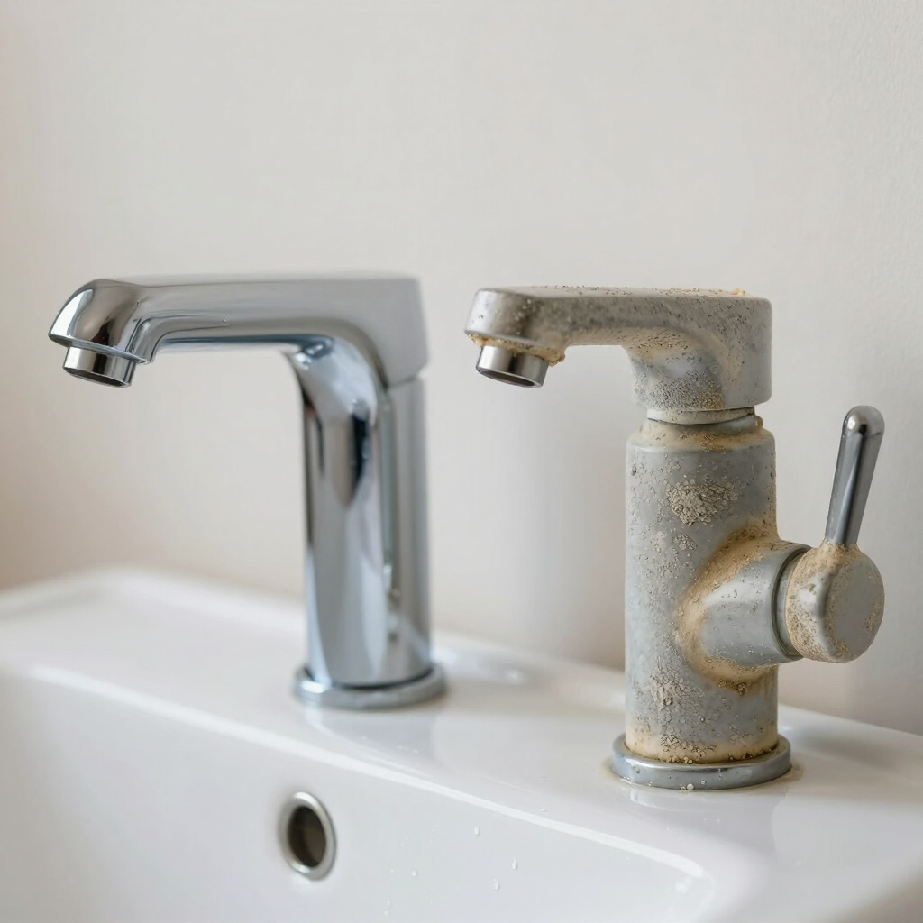 Comparación de agua dura vs. agua suave