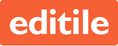 A logo for editile a business h2o company