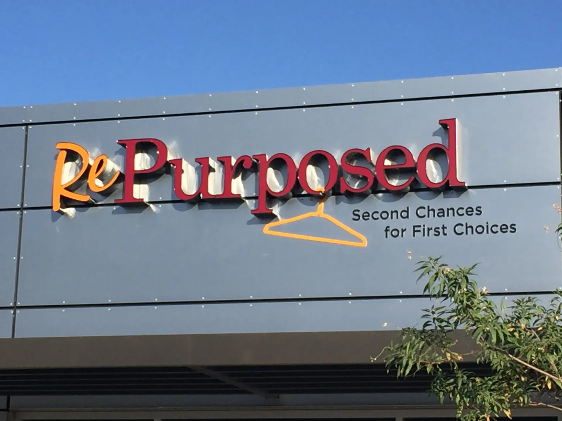 A sign for repurposed second chances for first choices