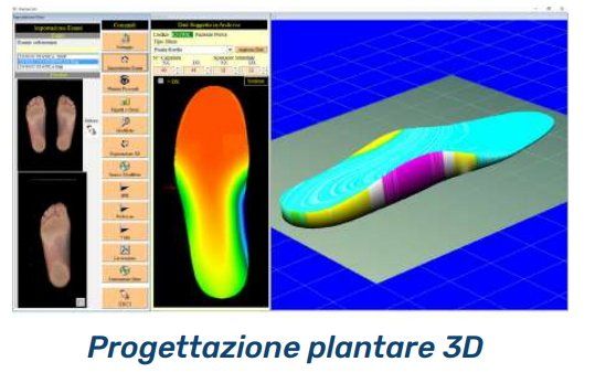 Uno schermo di computer mostra un modello 3d di una suola di scarpa