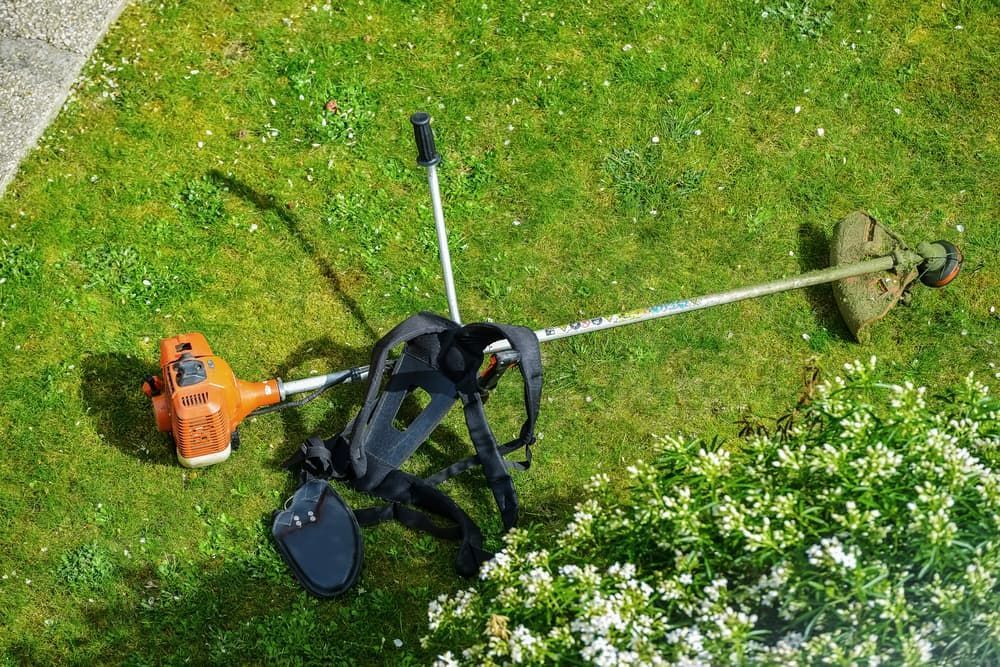 A Lawn Mower Is Sitting on Top of A Lush Green Lawn — Stihl Shop Grafton in Coffs Harbour, NSW