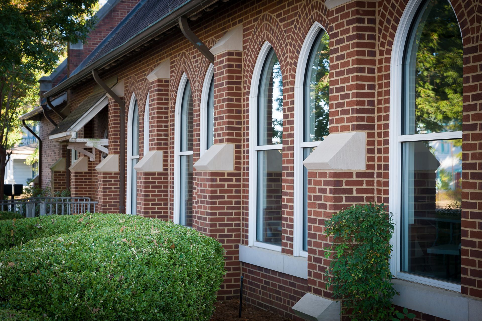 Exterior of the fellowship hall of the Presbyterian Church of Ruston PCUSA