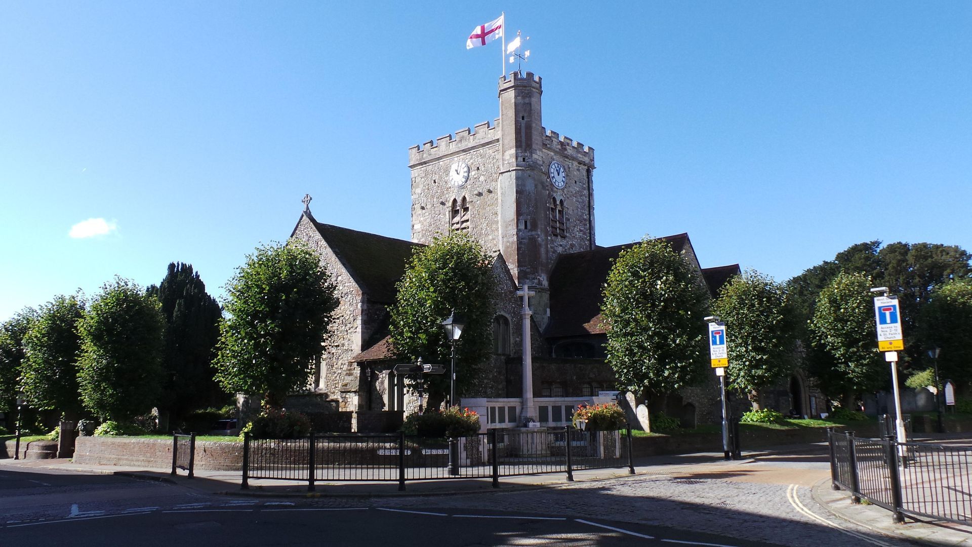 St Faith's Church in Havant town centre