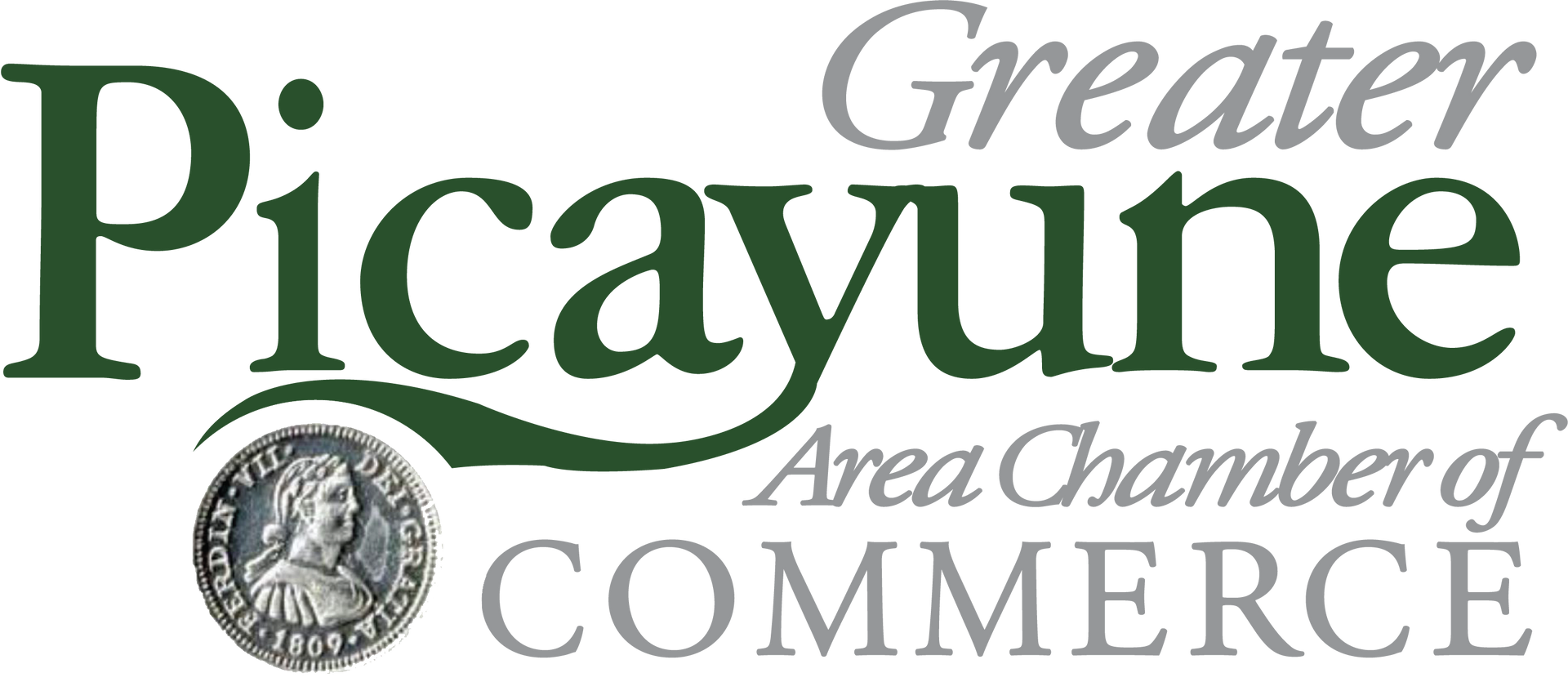 The logo for the greater picayune area chamber of commerce