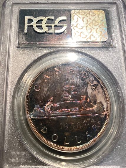 1948 Canada Silver Dollar SP65 Key date