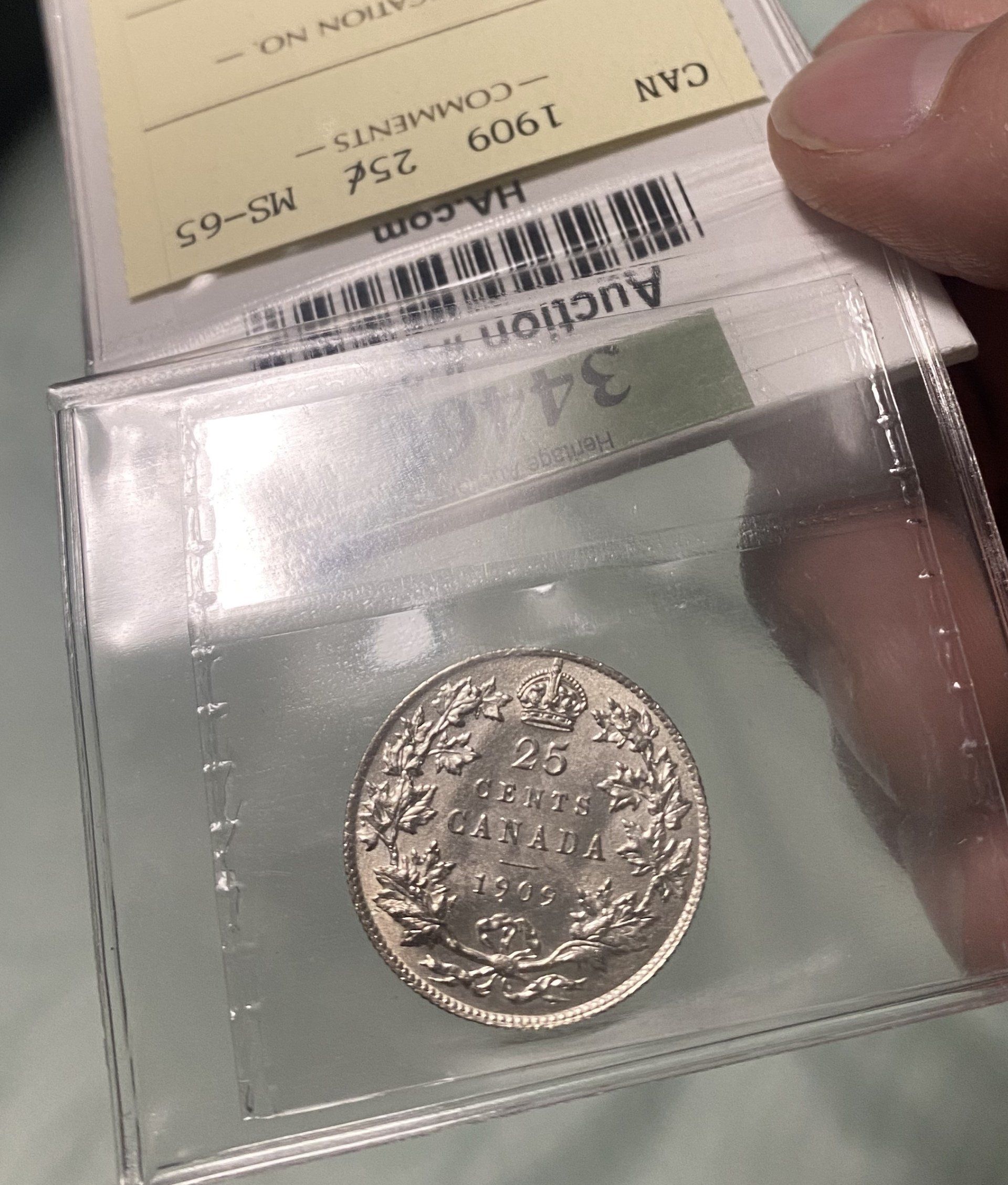 1909 Canada 25c
