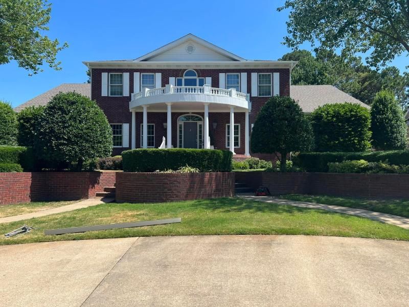 two story brick home