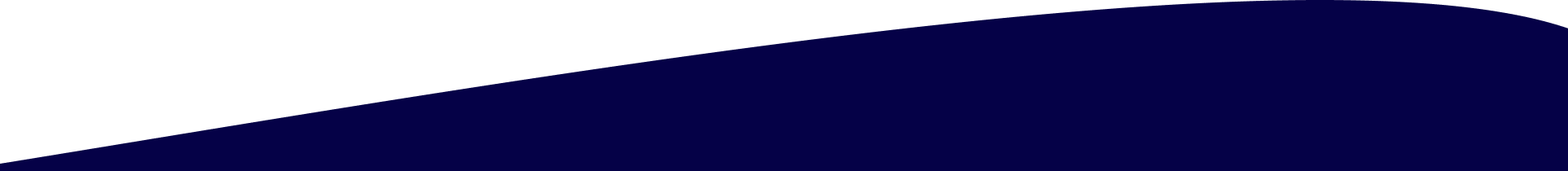 Blue curved banner at the top on a white background