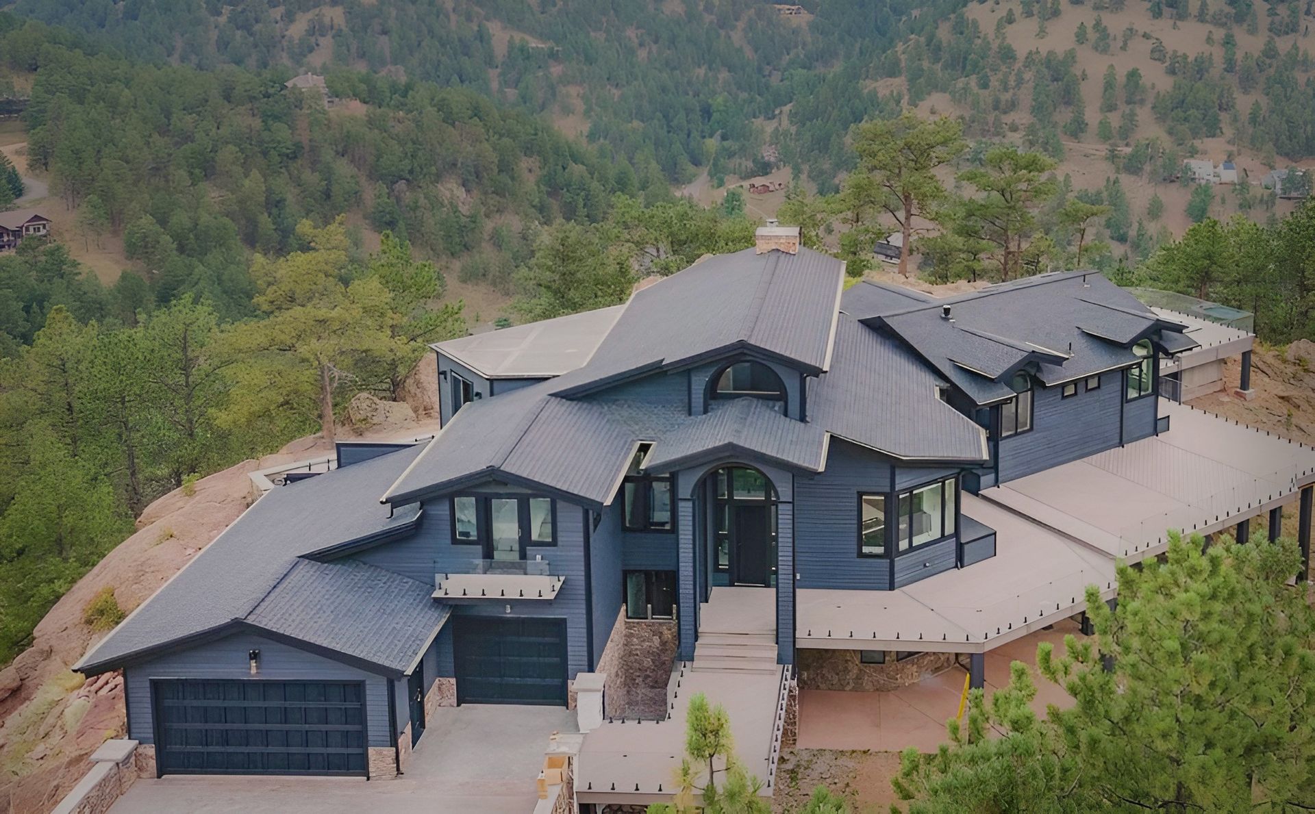 Residential roof installation on a house in Boulder, CO by CCG Roofing & Project Management