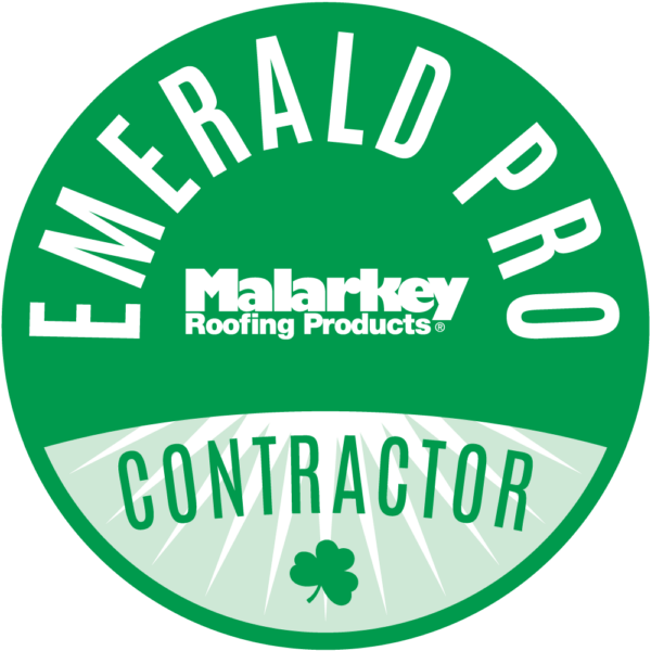Malarkey Roofing Products Emerald Pro Contractor badge
