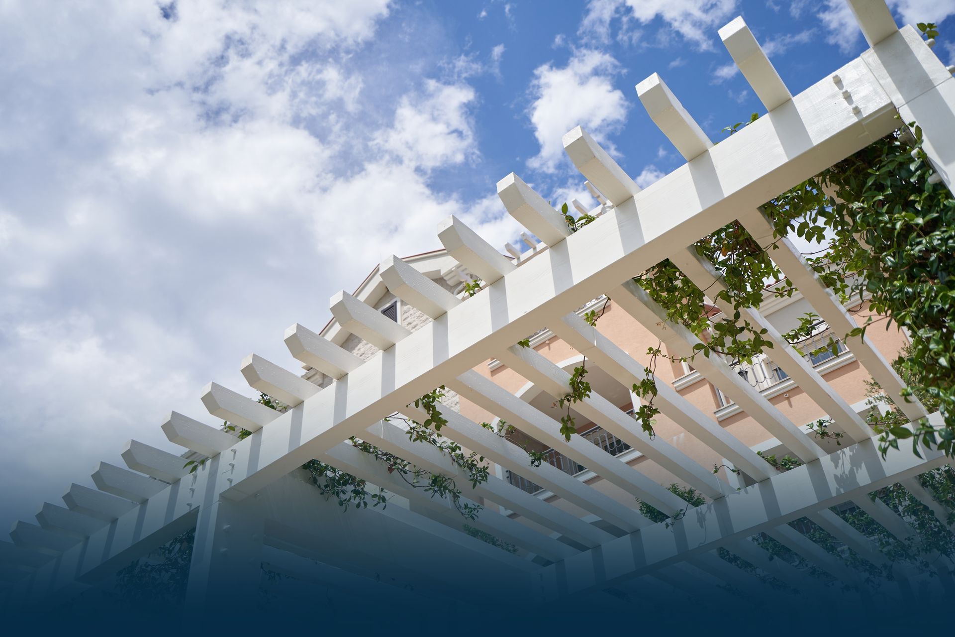 White pergola installation in Colorado Springs, CO
