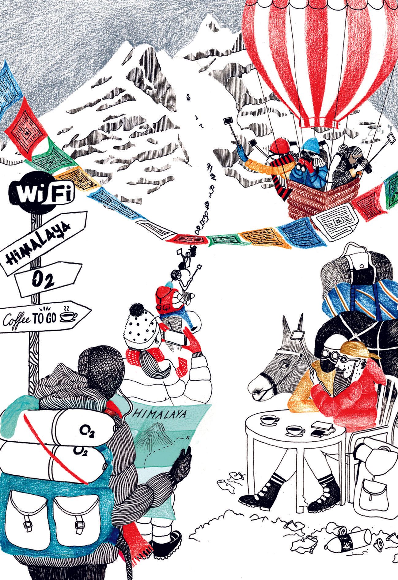 magazine illustratie voor National Geographic - Traveler