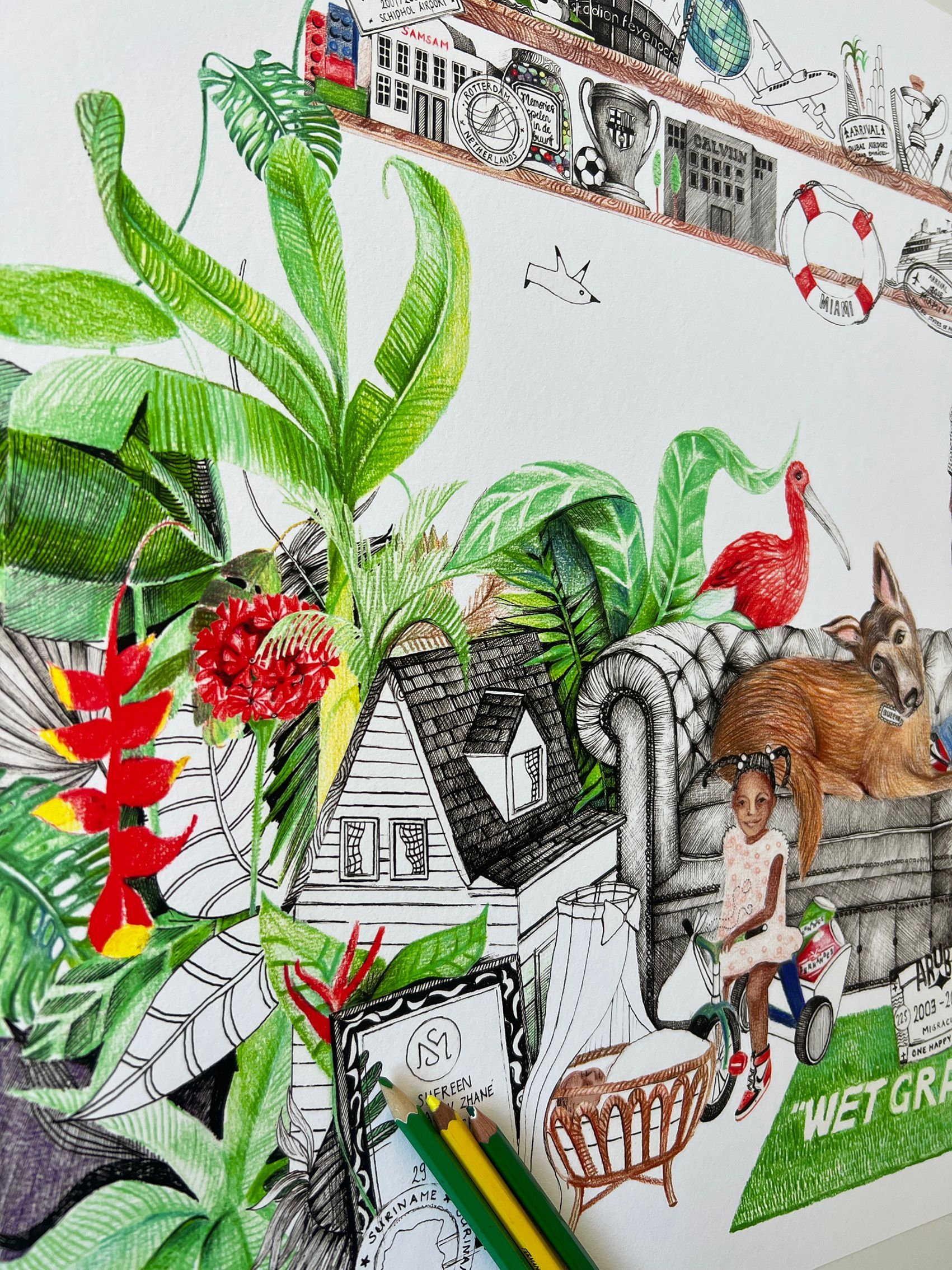 persoonlijke illustratie als geschenk