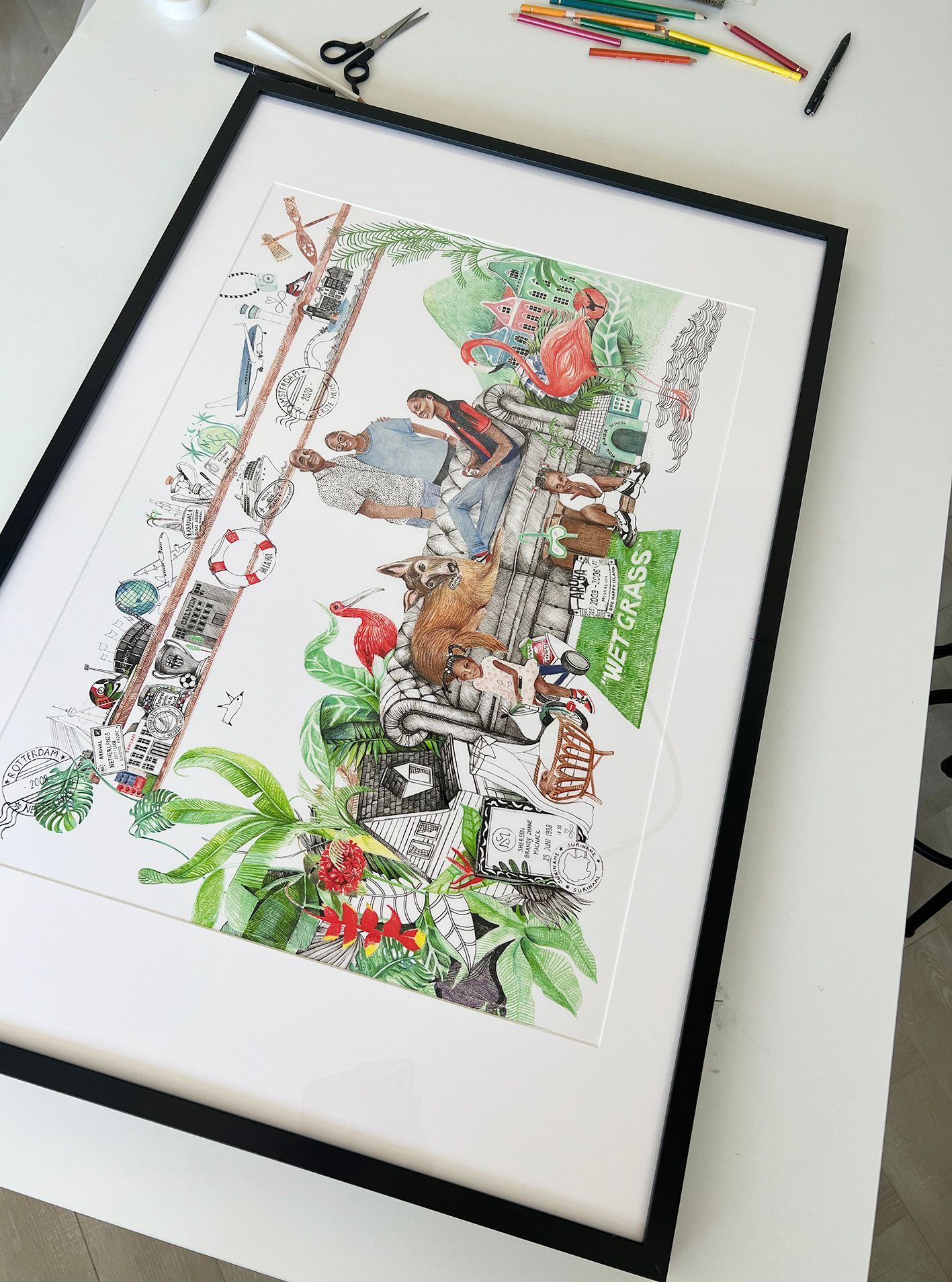persoonlijke illustratie als geschenk