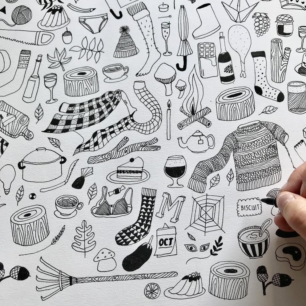 patroon illustratie in lijnen