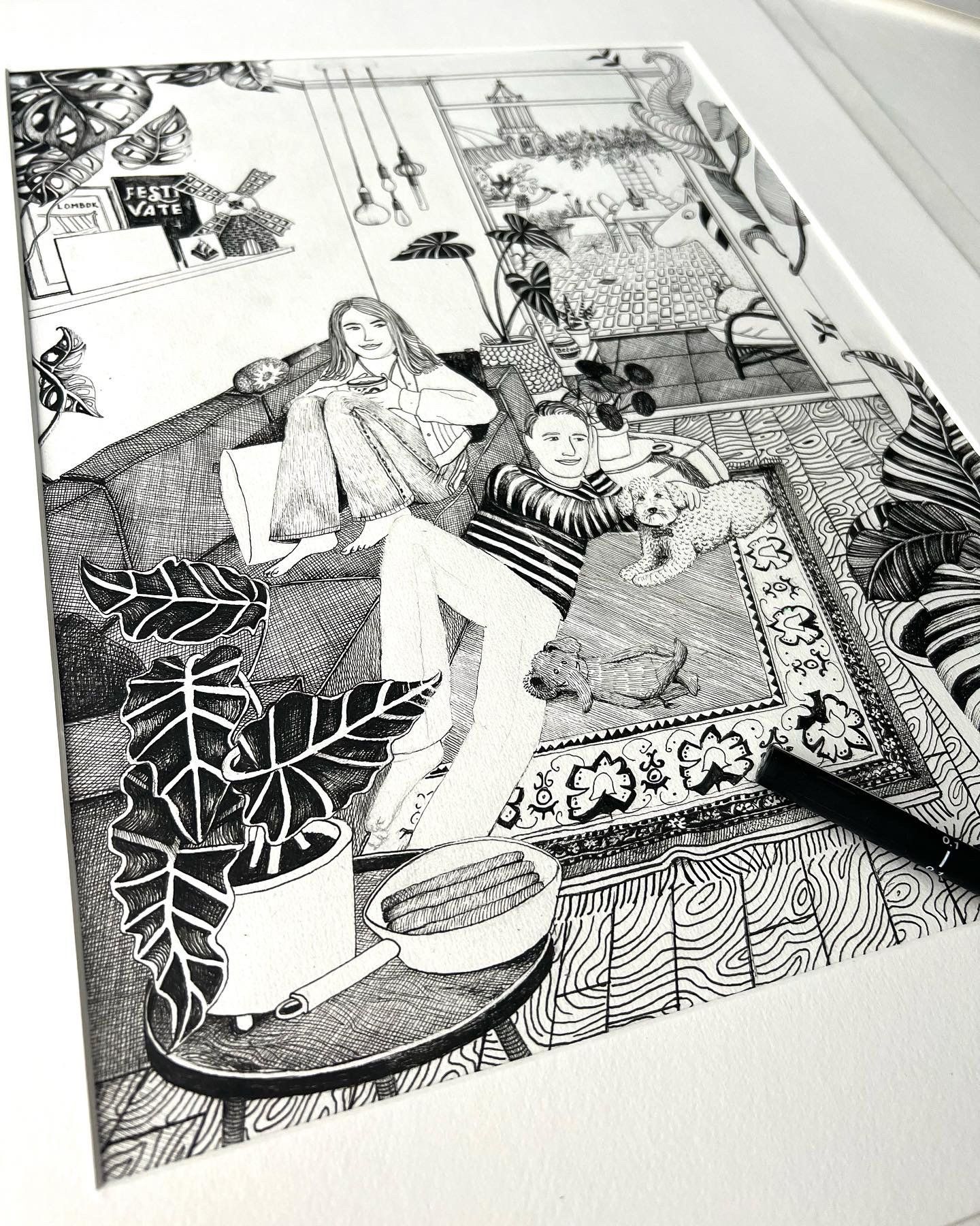 illustratie van familie laten maken