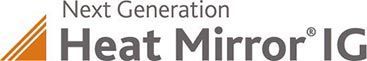 Logo reading “Next Generation Heat Mirror IG” with orange accent lines