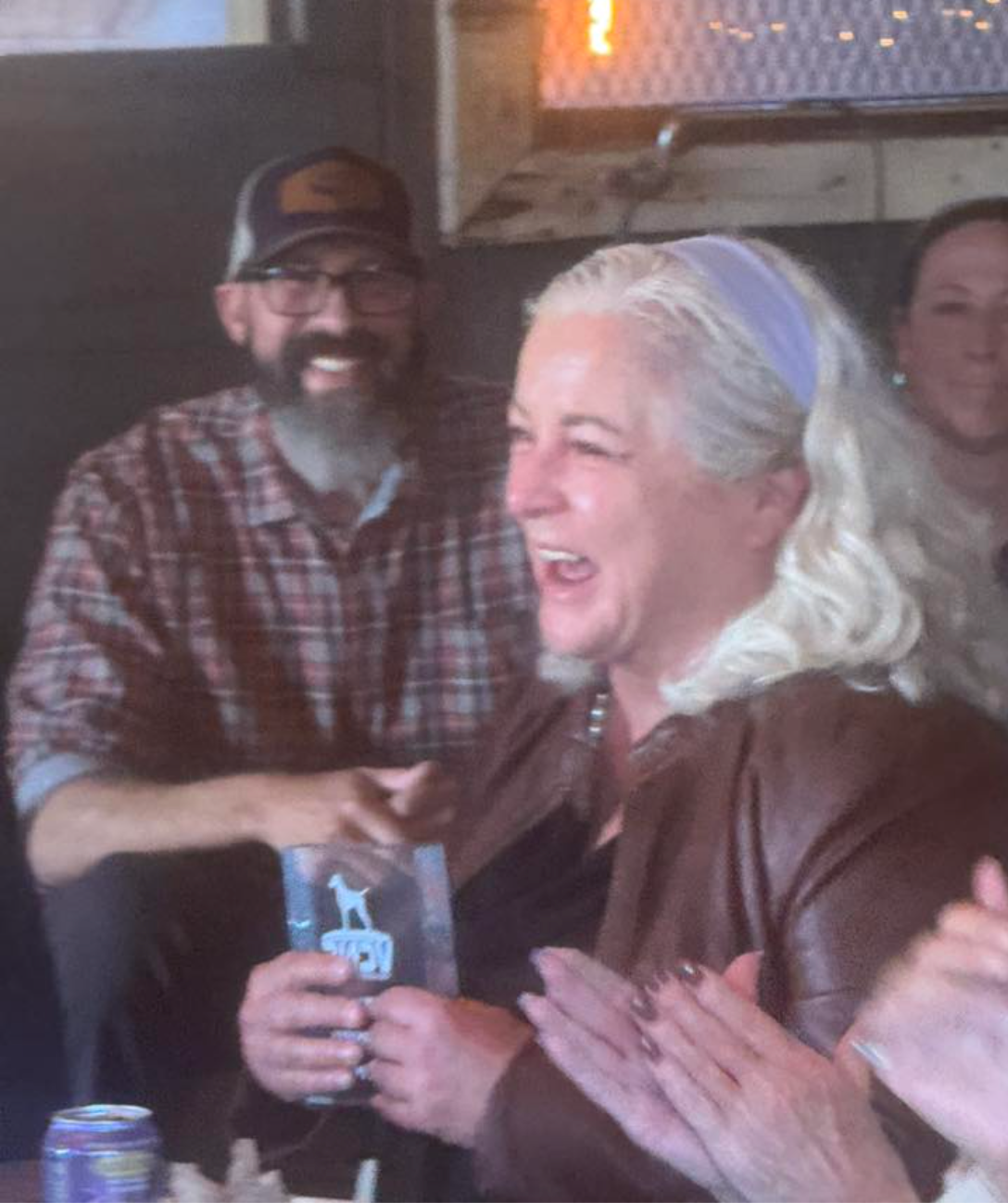 Pasty Pope receiving Judy Jackson Award