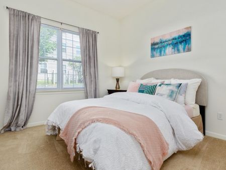 Spacious Bedroom with Large Windows | Greenwich Place Apartments